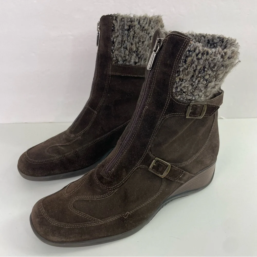 Aquatalia Brown Suede‎ Winter Boots